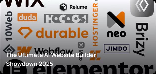 The Ultimate AI Website Builder  Showdown 2025